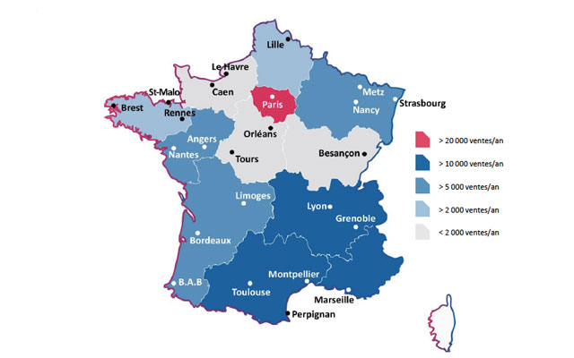 Carte France Logements Neufs