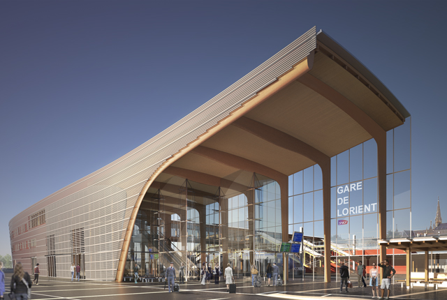 Nouvelle gare du projet Lorient Odyssée