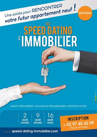 Affiche des rendez-vous Speed dating de l'immobilier