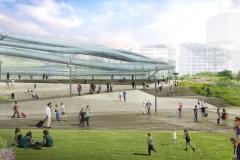 Plus qu'une gare, la gare de Rennes est un véritable pôle d'échanges multimodal. © FGP/TER L’arrivée du TGV à Rennes fait émerger de nouveaux quartiers !