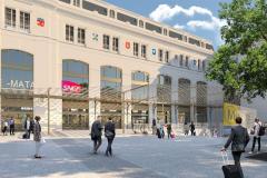 Gare du 21e siècle, Toulouse Matabiau sera un lieu de vie qui comprendra des espaces publics et des commerces. © AREP L’arrivée du TGV à Toulouse en 2024, un enjeu de taille pour la métropole du Sud-Ouest