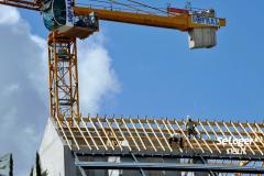 La construction de logements neufs tourne au ralenti en ce début d’année. © Alain Le Bot Les permis de construire des logements neufs baissent de 12,5 % sur un an