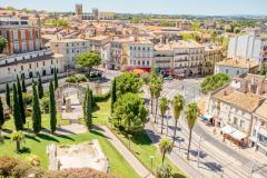 Vue aérienne sur la ville de Montpellier