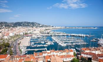 Vue port de Cannes