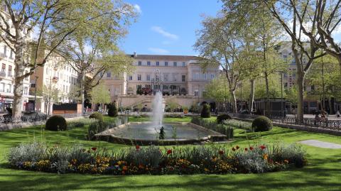 La place Jean Jaures à Saint Etienne