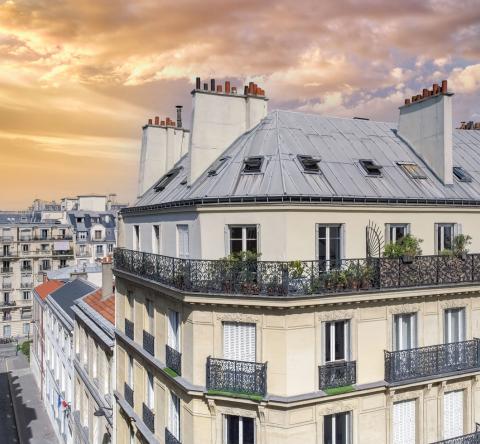 Façades immeubles Paris